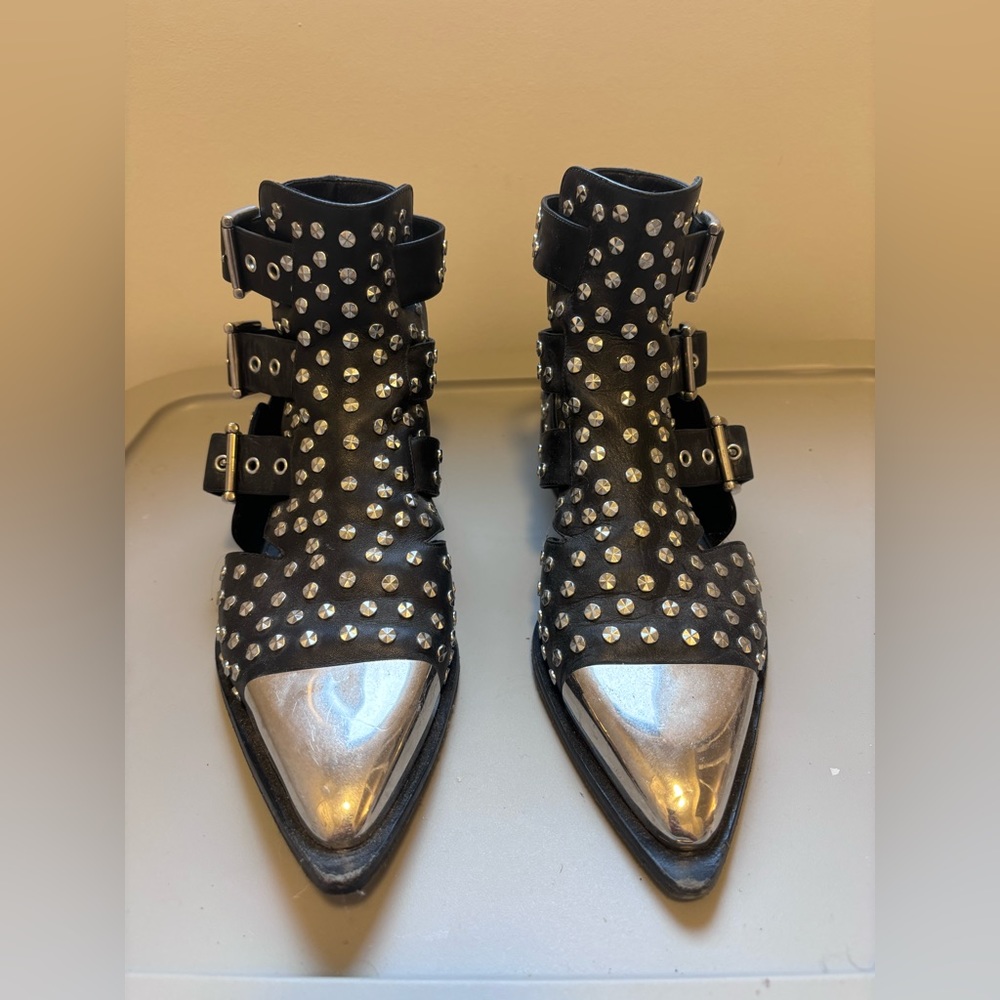 Alexander McQueen Studded Ankle Boots | Size 39